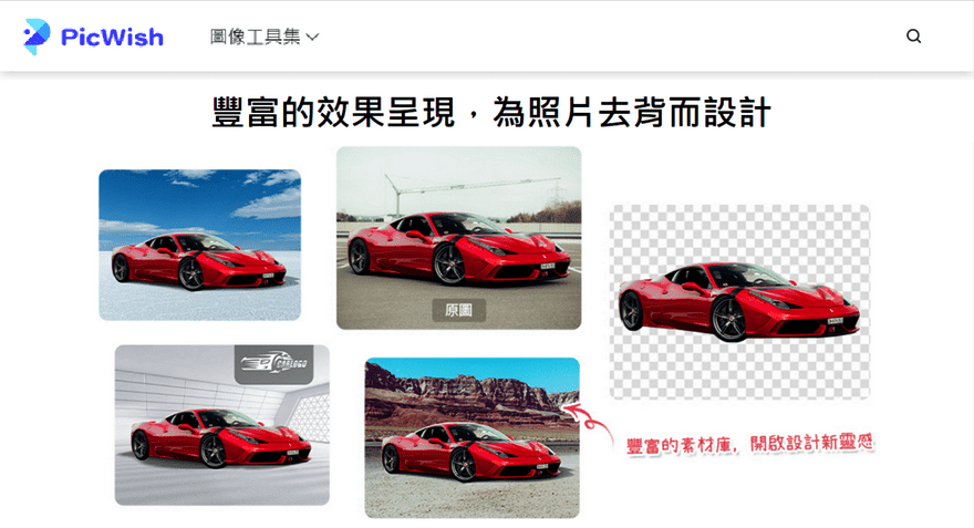PicWish 線上圖像工具集,免費照片去背、移除水印