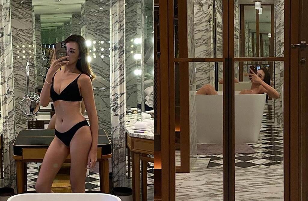 梁允瑜晒全裸入浴照。 (图/翻摄自cl.chloee IG)