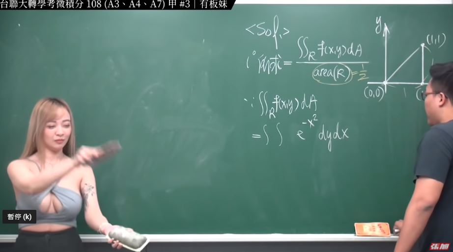 板妹一转过身,火辣的身材一览无遗。 (图:张旭YouTube )